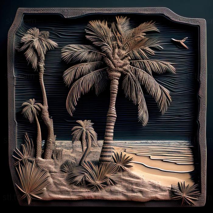 3D model Palm Bay Florida (STL)